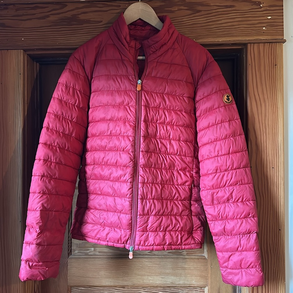 SAVE THE DUCK Pink Puffer Jacket